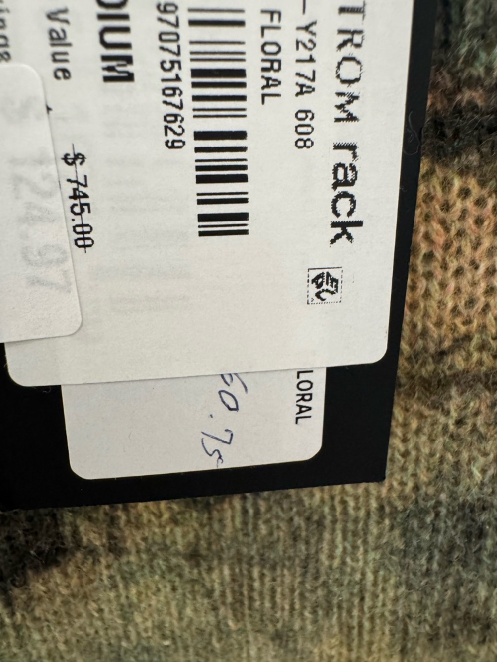 R13Floral Print distressed Sweater - Picture 3 of 9
